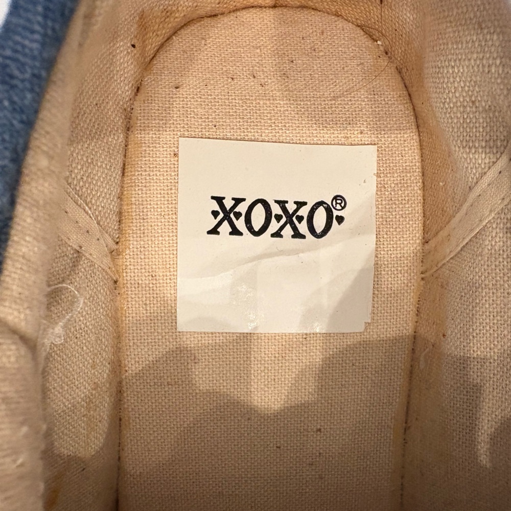 VINTAGE90s-Y2K-XOXO Chunky Platform Shoes  Denim Blue Women’s Size 9 NWOB - Picture 6 of 11